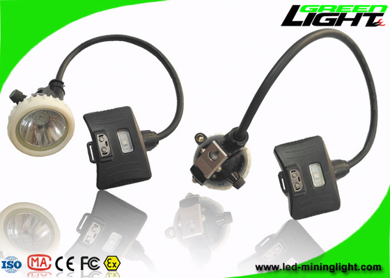 مصباح التعدين LED الأسود بغطاء أمان تحت الأرض 10000 لوكس 5.2Ah قابل لإعادة الشحن