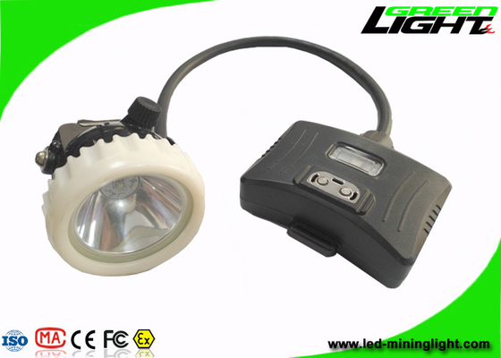 مصباح التعدين LED الأسود بغطاء أمان تحت الأرض 10000 لوكس 5.2Ah قابل لإعادة الشحن