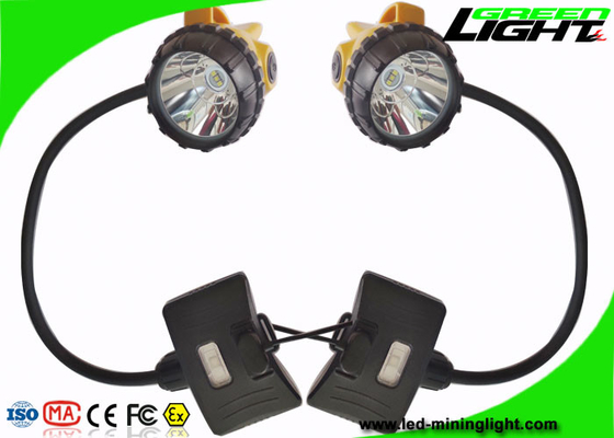 USB Charging Mining Cap Lights 15000 Lux سطوع مقاوم للماء شبه حبالي