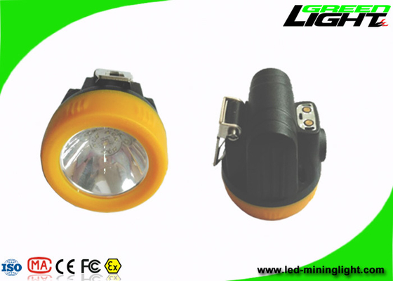 10000lux LED كشافات التعدين مقاومة للانفجار 18650 بطارية ليثيوم أيون قابلة لإعادة الشحن