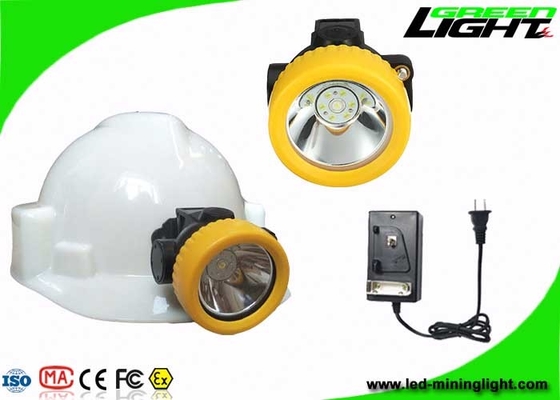 PC ABS اللاسلكي أضواء التعدين 5000lux سلامة عالية 2.2Ah 1000 دورات البطارية