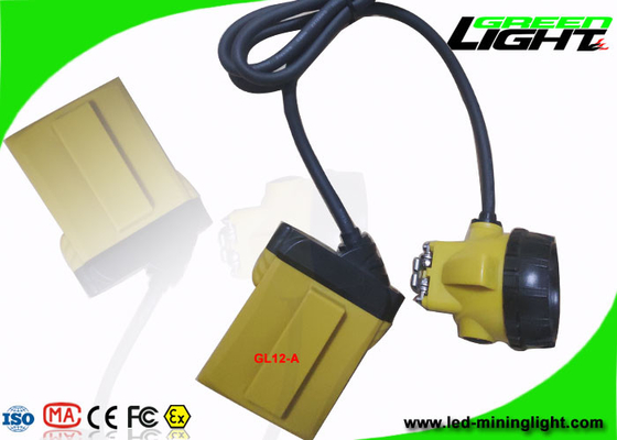 مصباح أمامي LED فائق السطوع للتعدين 10.4Ah IP68 مع كابل SOS تحذير منخفض الطاقة