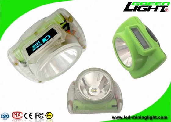 مادة ABS PC قابلة لإعادة الشحن LED كشافات شاشة OLED IP68 13000lux 6.8Ah 1.78W