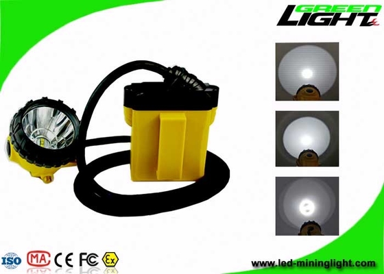 IP68 25000lux LED أضواء التعدين المضادة للانفجار 348lum بطارية سامسونج 10.4Ah