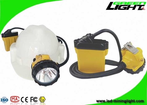 IP68 25000lux LED أضواء التعدين المضادة للانفجار 348lum بطارية سامسونج 10.4Ah