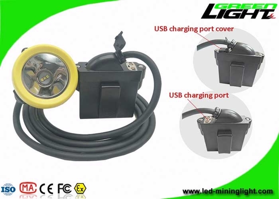 10000lux تحت الأرض غطاء مناجم الفحم أضواء USB شحن كابل مع وظيفة SOS