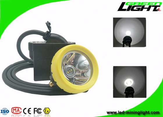 ضوء التعدين LED تحت الأرض 10000lux 6.6Ah بطارية قابلة لإعادة الشحن مع تحذير من انخفاض الطاقة
