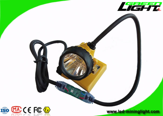 10.4Ah IP68 Minig Cap Lights 25000 Lux Minig Corded Cable مع تحذير من انخفاض الطاقة