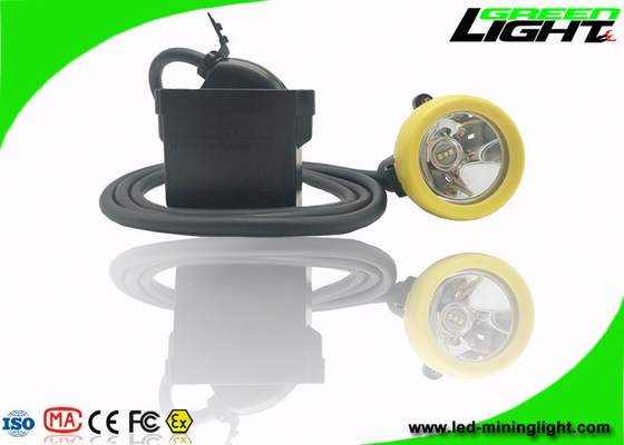 216lum 10000lux قابلة للشحن Led قبعة صلبة ضوء 7.8Ah Li - بطارية أيون IP68450mA