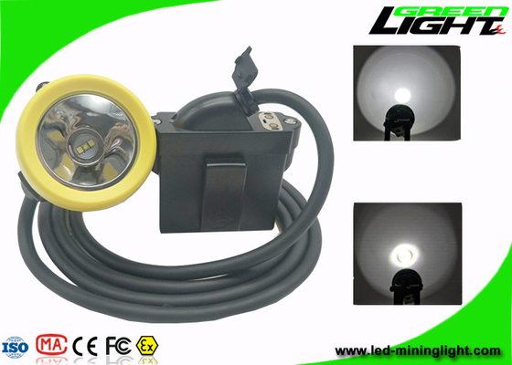IP68 أضواء غطاء مناجم الفحم 10000lux 7.8Ah بطارية ليثيوم أيون 18 ساعة وقت إضاءة طويل