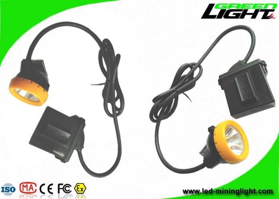 مصباح LED مقاوم للانفجار لعمال المناجم ضوء IP68 7.8Ah بطارية ليثيوم أيون سطوع 10000 لوكس