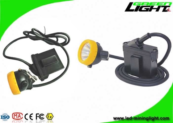 مصباح LED مقاوم للانفجار لعمال المناجم ضوء IP68 7.8Ah بطارية ليثيوم أيون سطوع 10000 لوكس
