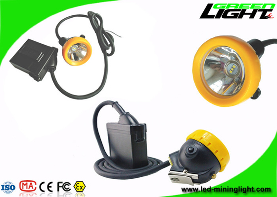 مصباح LED مقاوم للانفجار لعمال المناجم ضوء IP68 7.8Ah بطارية ليثيوم أيون سطوع 10000 لوكس