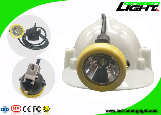 1.67W IP68 Miners Helmet Light 10000lux Brightness USB Charger 1 سنة الضمان