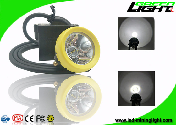 1.67W IP68 Miners Helmet Light 10000lux Brightness USB Charger 1 سنة الضمان