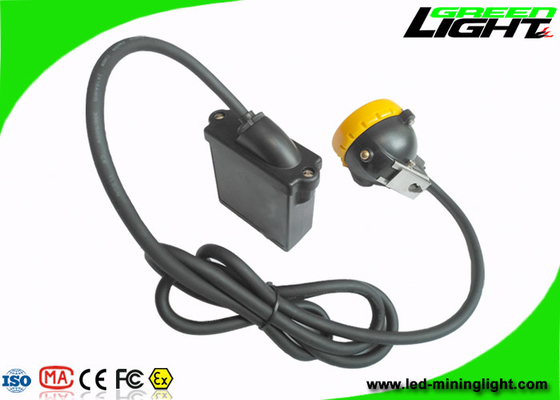 غطاء مصباح LED لعمال المناجم مضاد للانفجار سطوع 10000 لوكس مع وظيفة تحذير منخفضة الطاقة