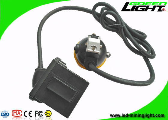 IP68 Led Miners Cap Lamp 10000lux 7.8Ah Li - بطارية أيون مع غطاء زر من السيليكون