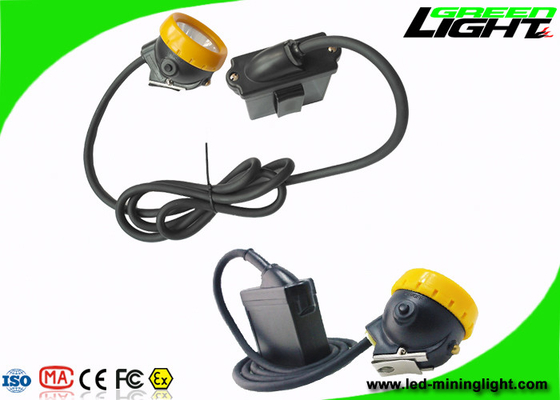 IP68 Led Miners Cap Lamp 10000lux 7.8Ah Li - بطارية أيون مع غطاء زر من السيليكون