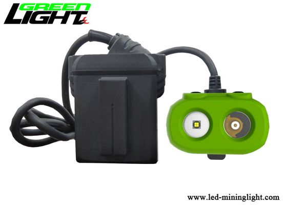 15000lux سطوع LED عمال المناجم غطاء مصباح TPV مادة 10.4Ah بطارية باناسونيك