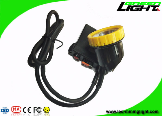 50000lux سطوع LED مصباح غطاء مناجم الفحم IP68 مقاوم للماء 11.2Ah للصيد