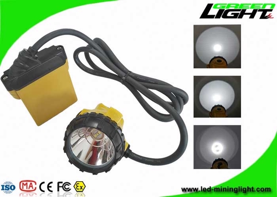 IP68 اللاسلكي LED Miners Cap Lamp Super Bright Rechargeable Aluminium Cup Material