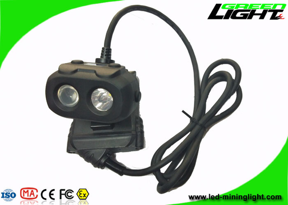 شعاع مزدوج بغطاء التعدين LED 15000lux 10.4Ah بطارية باناسونيك مضاد للكهرباء الساكنة