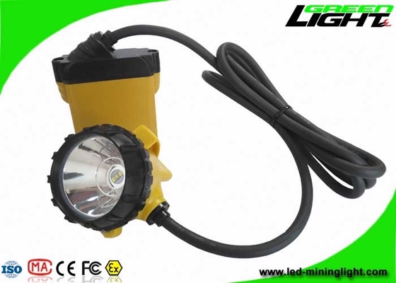 3W Cree LED Mining Hard Hat Lights 25000Lux أربعة مستويات إضاءة مع تحذير منخفض الطاقة