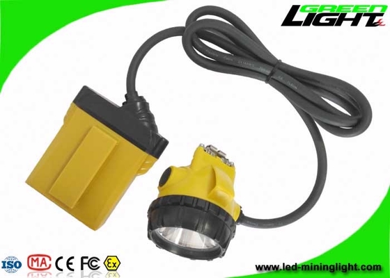 3W Cree LED Mining Hard Hat Lights 25000Lux أربعة مستويات إضاءة مع تحذير منخفض الطاقة
