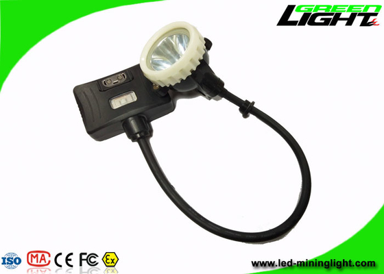 5.2Ah LED Mining Cap Lights 10000lux Brightness High Beam IP68 مع حبل أمان