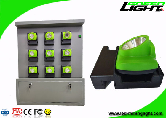 GLC-6 اللاسلكي كاب أدى كشافات التعدين 110 V-240 V 18 وحدة شحن الرف
