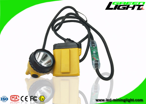 مصباح أمامي LED لمنع الانفجار 10.4Ah 25000lux كابل ضوء وامض