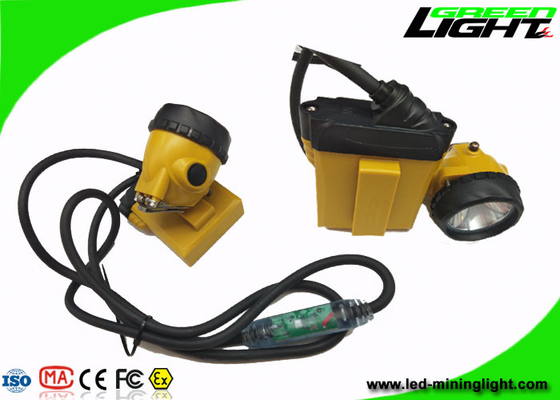 مصباح أمامي LED لمنع الانفجار 10.4Ah 25000lux كابل ضوء وامض
