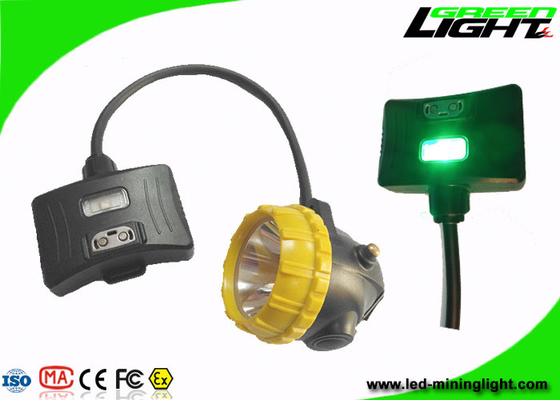 Super Light 15000lux Miners Cap Lamp 6.8Ah بطارية مع أربعة أوضاع Lighitng