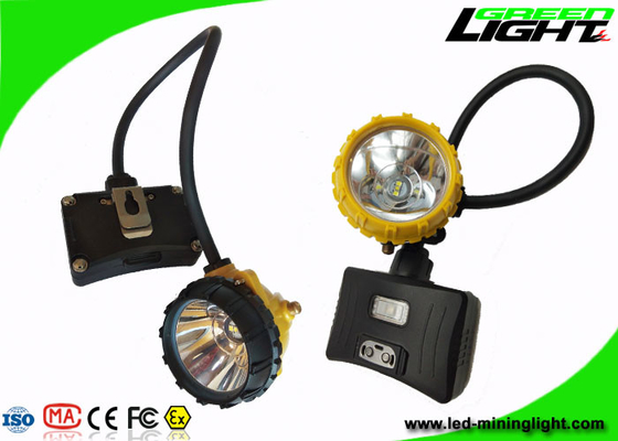 6.8Ah مصباح أمامي LED عالي الطاقة 15000lux IP68 مع وظيفة تحذير منخفضة الطاقة