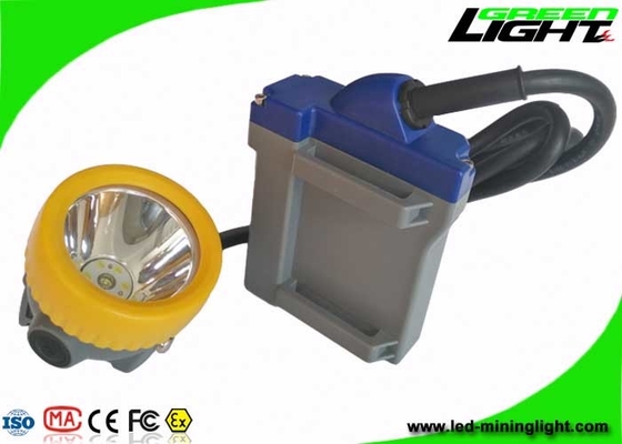 ضوء تعدين LED للسلامة تحت الأرض 6.6Ah بطارية قابلة لإعادة الشحن 15000lux كشافات