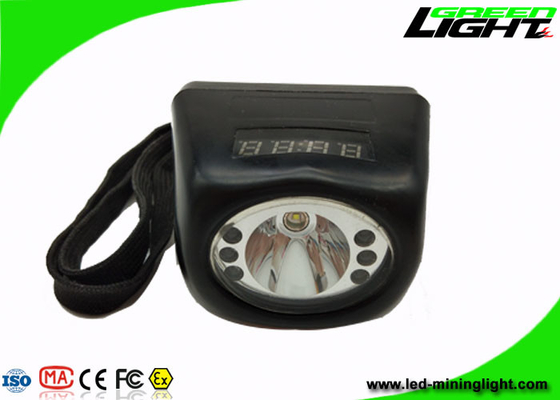التعدين الرقمي الصلب قبعة أضواء IP68 8000lux اللاسلكية المحمولة مادة الجسم الكمبيوتر