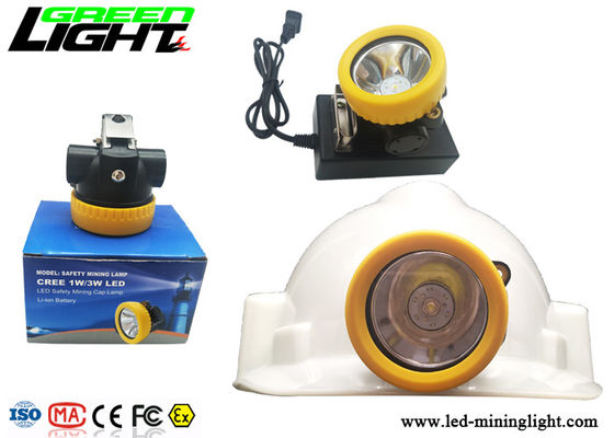 مصباح LED خفيف الوزن لعمال المناجم صغير الحجم سعة بطارية 5000lux 2.2Ah