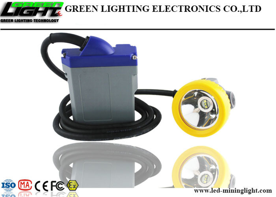 CREE Chips LED Miners Cap Lamp 15000lux تعتمد 6.6Ah بطارية ليثيوم قابلة لإعادة الشحن