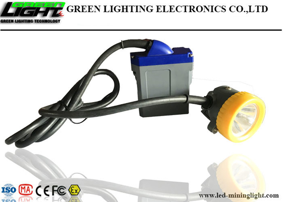 CREE Chips LED Miners Cap Lamp 15000lux تعتمد 6.6Ah بطارية ليثيوم قابلة لإعادة الشحن