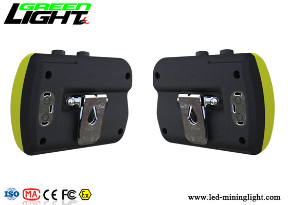 18000lux LED Miners Cap Lamp 6800mA ABS وظيفة تحذير المواد USB شحن