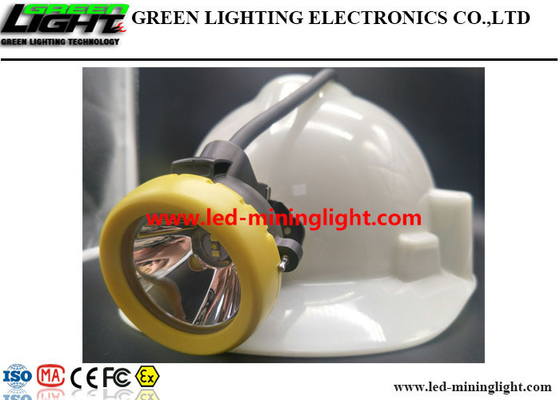 خفيفة الوزن LED Miners Cap Lamp 10000lux 7.8Ah ليثيوم أيون مع غطاء زر السيليكون