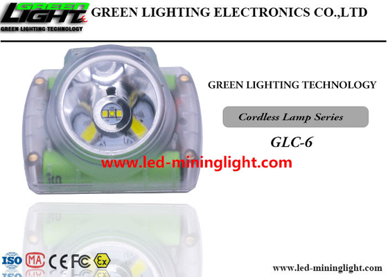 USB شحن LED Miners Cap Lamp 25000lux 1.78W مثبطات اللهب مع شاشة OLED