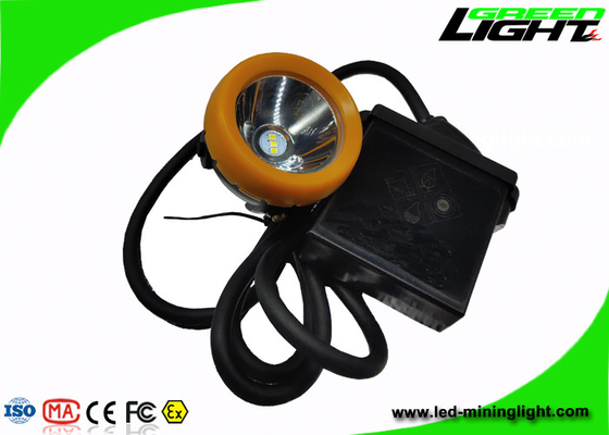 زر السيليكون الذي يعمل باللمس LED Mining Light 10000lux Cap Lamp 7.8Ah Li - بطارية أيون