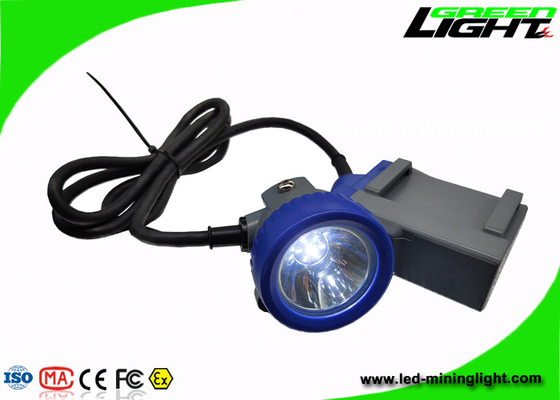 USB Charging LED Mining Light 10000lux Cap Lamp 6.6Ah Rechargeable Li - Ion Battery