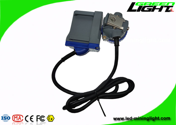 USB Charging LED Mining Light 10000lux Cap Lamp 6.6Ah Rechargeable Li - Ion Battery