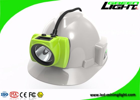مصباح غطاء عمال المناجم الإلكترونية LED 3.7 فولت حماية الرأس 18000lux سطوع عالي