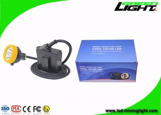 Cree Source Cordless Cap Lamp التعدين 10000lux 6.6Ah بطارية مع زر السيليكون