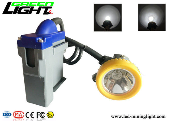ضوء التعدين LED المضاد للانفجار GLT-7C قابل لإعادة الشحن بسلك 15000 لوكس عالي السطوع