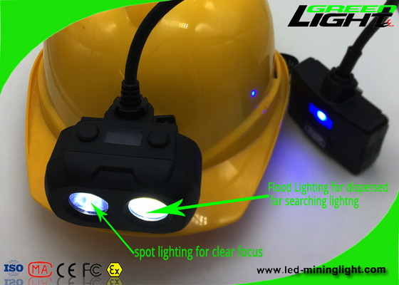 شعاع مزدوج قابل لإعادة الشحن LED كشافات IP68 ضوء مقاوم للماء مع Cree Led 15000lux