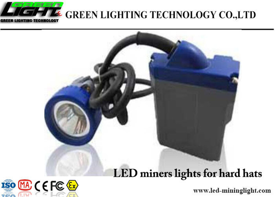 عدسة مضادة للرصاص Led Miners Cap Lamp 6.6 Ah Li - بطارية أيون 1000lux مقاوم للماء IP68